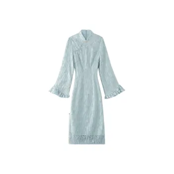 JINYE ORIENTAL Cheongsams Women's Pea Green