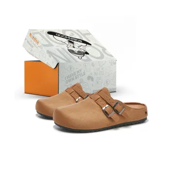 ROBINHOOD Rubber Sole Quiet Slip Resistant Closed Toe Slippers Women's Box Included