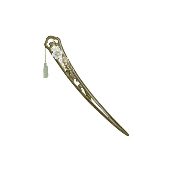 Phoenix Nirvana Green Sandalwood Hairpins Women's