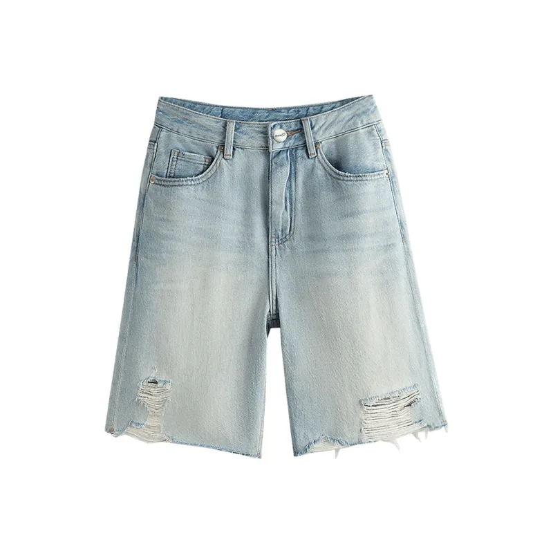 Cypress House Denim Shorts Women's Light Blue-0