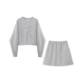 Cypress House Skirt Set Women's Light Gray
