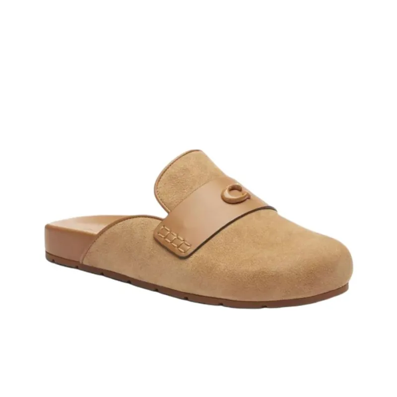 COACH Closed Toe Slippers Women's Brown-2