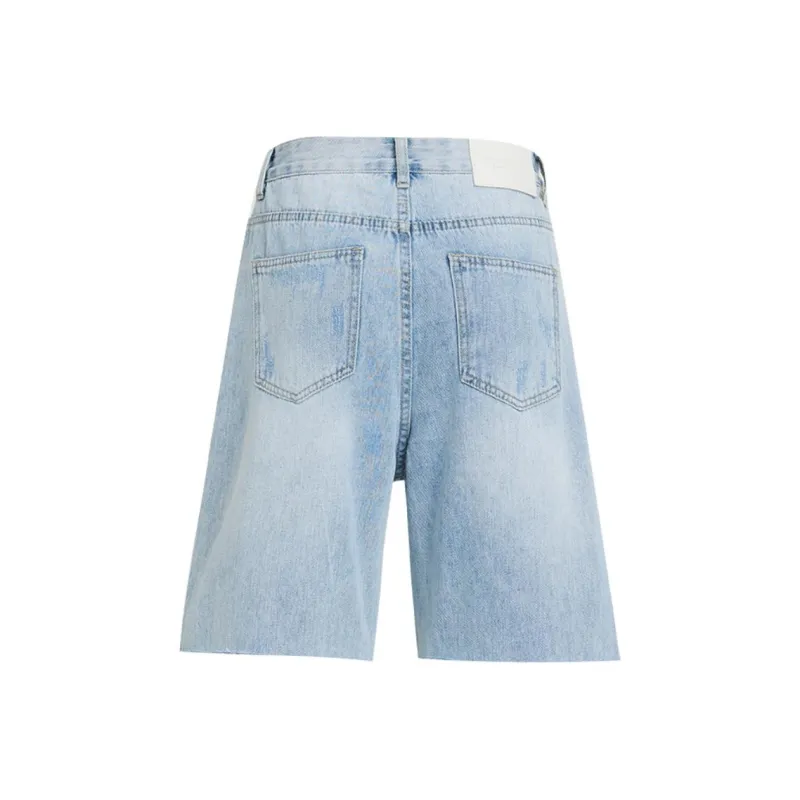 OROI Denim Shorts Women's Light Blue Five Button-1