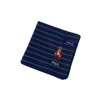 Polo Ralph Lauren Cotton Silk Scarves Unisex Blue Green