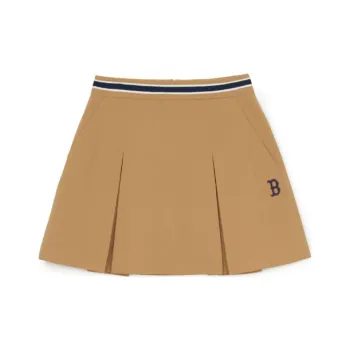 MLB Varsity Boston Red Sox Casual Short Skirts Women's Beige
