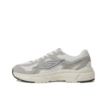 Umbro Cushioning, Wear Resistant Low Top Casual Shoes Unisex White Gray