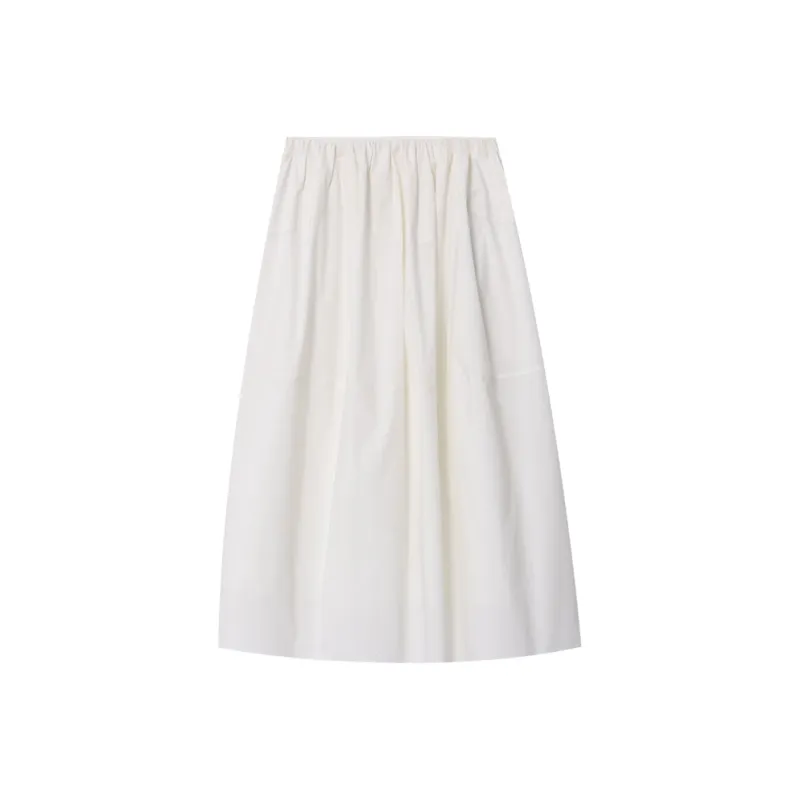 CHARM PICK Casual Long Skirt Women's White-0