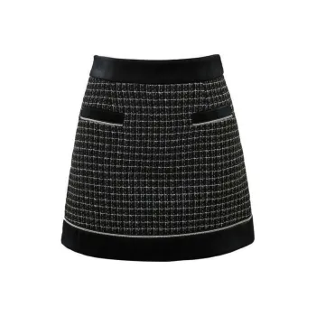 LULUALWAYS Casual Short Skirts Women's Black