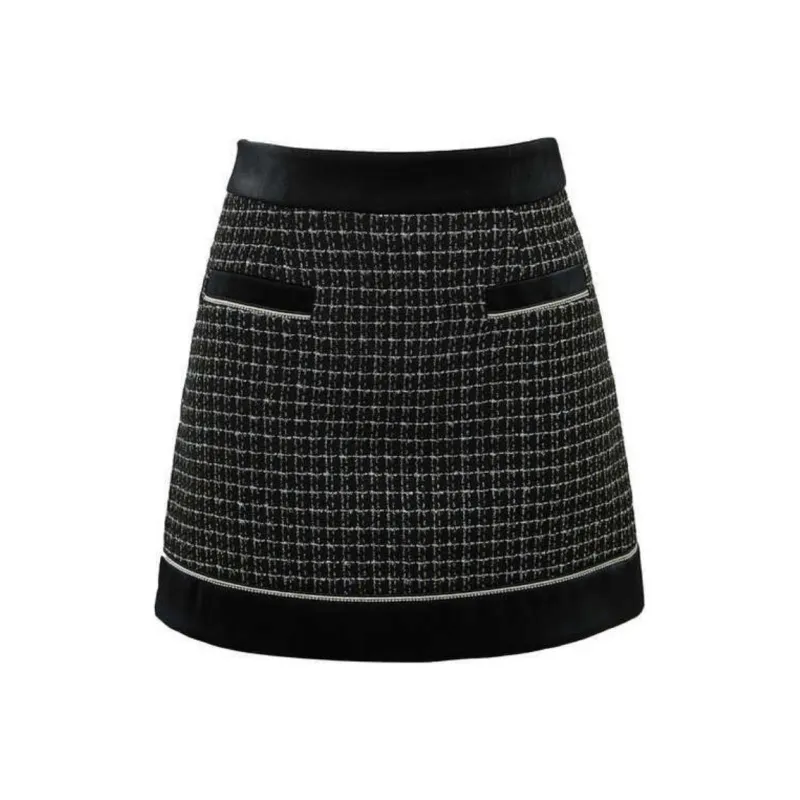 LULUALWAYS Casual Short Skirts Women's Black-0
