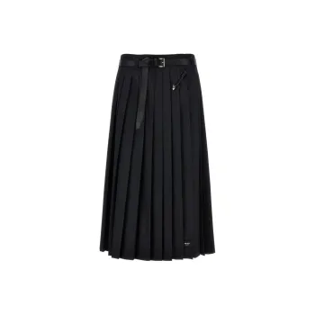 PRADA SS24 Casual Long Skirt Women's Black