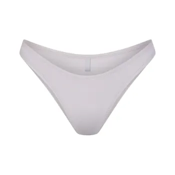 SKIMS SIGNATURE SWIM CHEEKY TANGA BOTTOMS Swimming Shorts Women's Chrome/Chrome-Plated