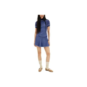 FREE PEOPLE Montecito Set Skirt Set Women's Blue Combo/Blue Combo