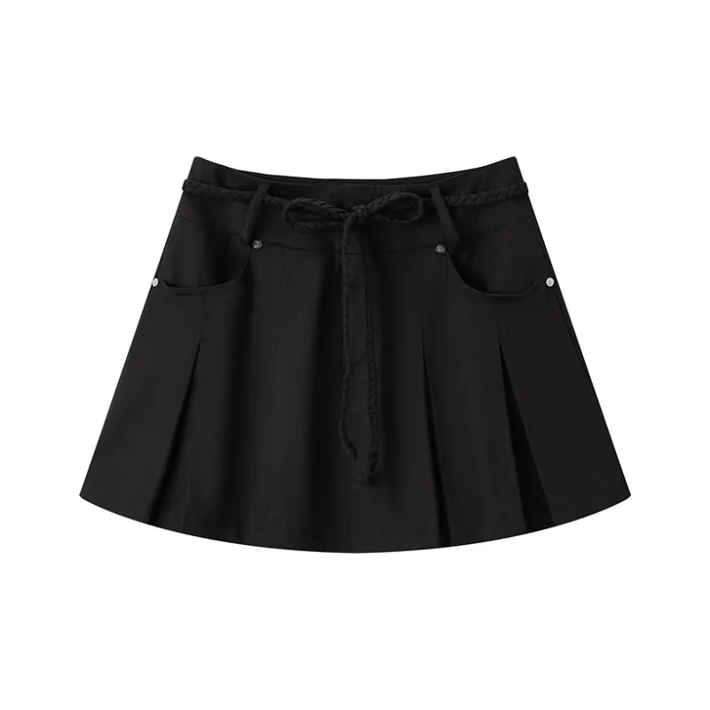 PEACEBIRD Denim Short Skirts Women's-5