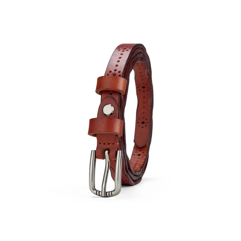 PIERRE CARDIN Top Grain Leather Belts Women's 1.4cm-13