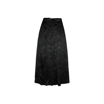 ROSESTUDIOBYGUOPEI Casual Long Skirts Women's Black