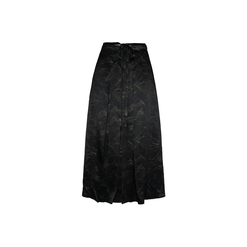ROSESTUDIOBYGUOPEI Casual Long Skirts Women's Black-0