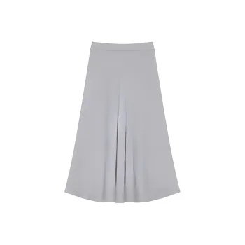 IHIMI Casual Long Skirt Women's Silver Gray