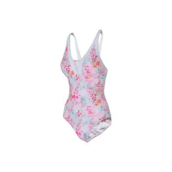 Speedo One piece Swimsuit Women's White Pink
