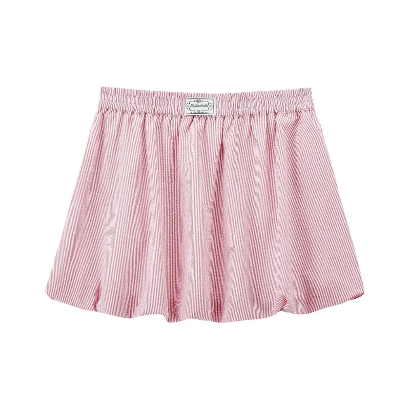 LEDIN Casual Short Skirts Women's Samba Red-0