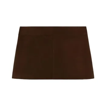 CELINE Trapeze Mini Skirt In Suede