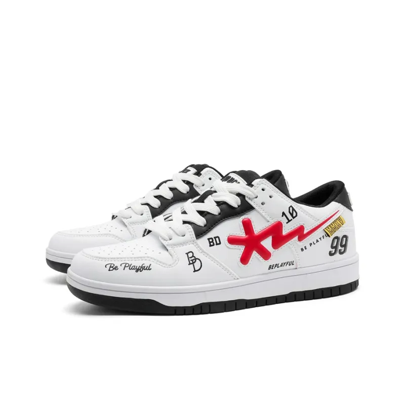 B.Duck Summer Travis Scott X AJ1 Lightning Collection Low Top Skateboard Shoes Unisex-8