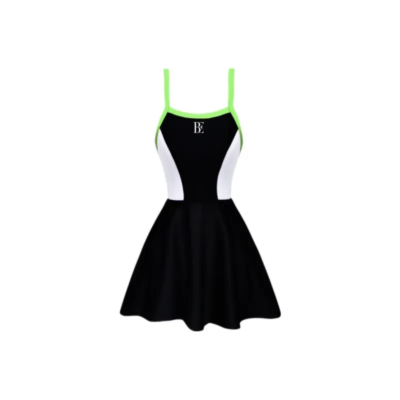 BALNEAIRE MIX Series One Piece Swimsuits Women's Fresh Green Black White-0