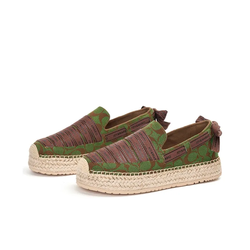 Joy&Mario Espadrilles Women's Black, Apricot, Green-9
