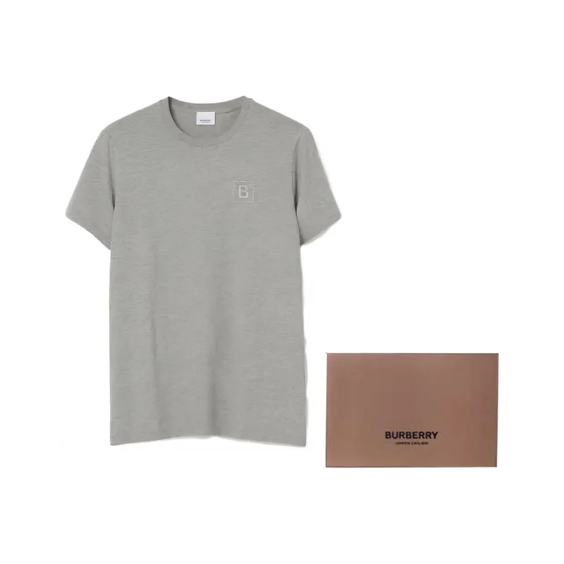 Burberry T Shirts Men Gray-2