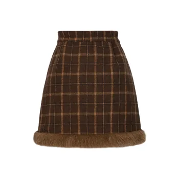 SNBL Casual Short Skirts Women's Brown