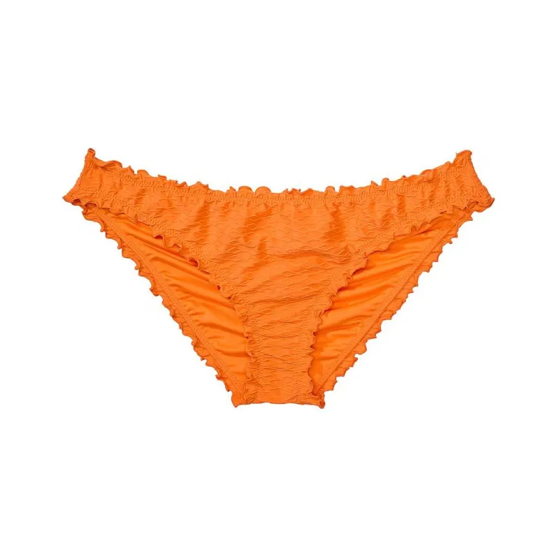Victoria's Secret PINK Mix & Match Ruffle Cheeky Bikini Bottom/Orange Swimming Shorts Women's Orange-0