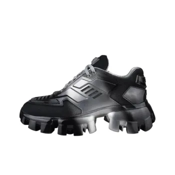 PRADA Cloudbust Thunder Low Top Casual Shoes Women's Silver Black