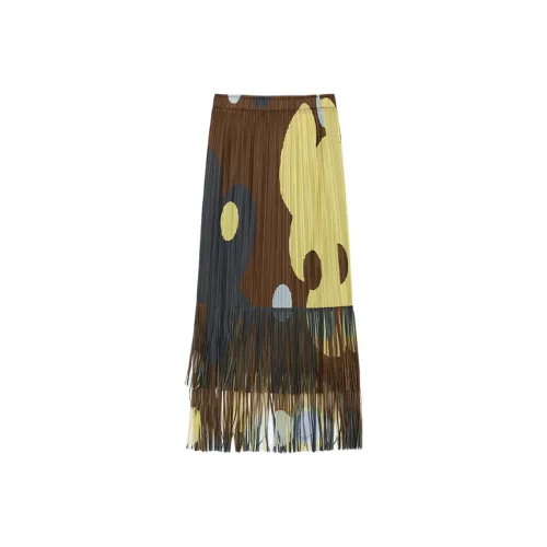 Broadcast Casual Long Skirt Women's Kohlrabi Green Floral