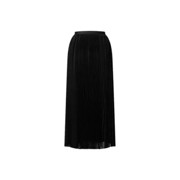 LOUIS VUITTON Pleated Silk Skirt