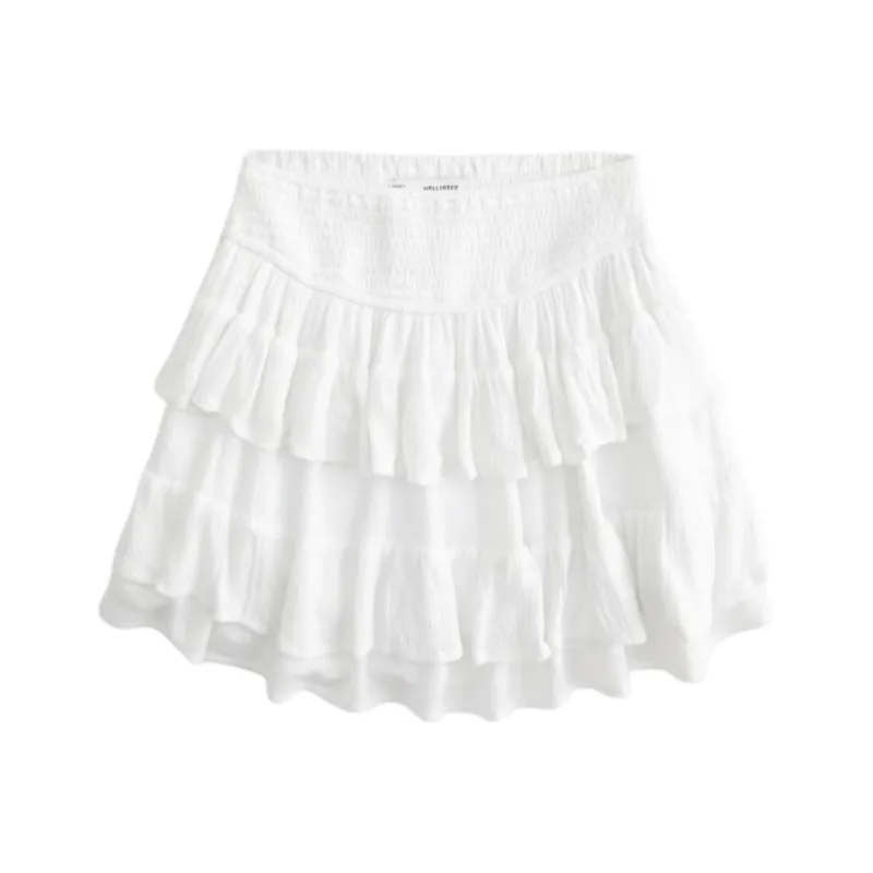 Hollister Casual Short Skirts Women's White-0