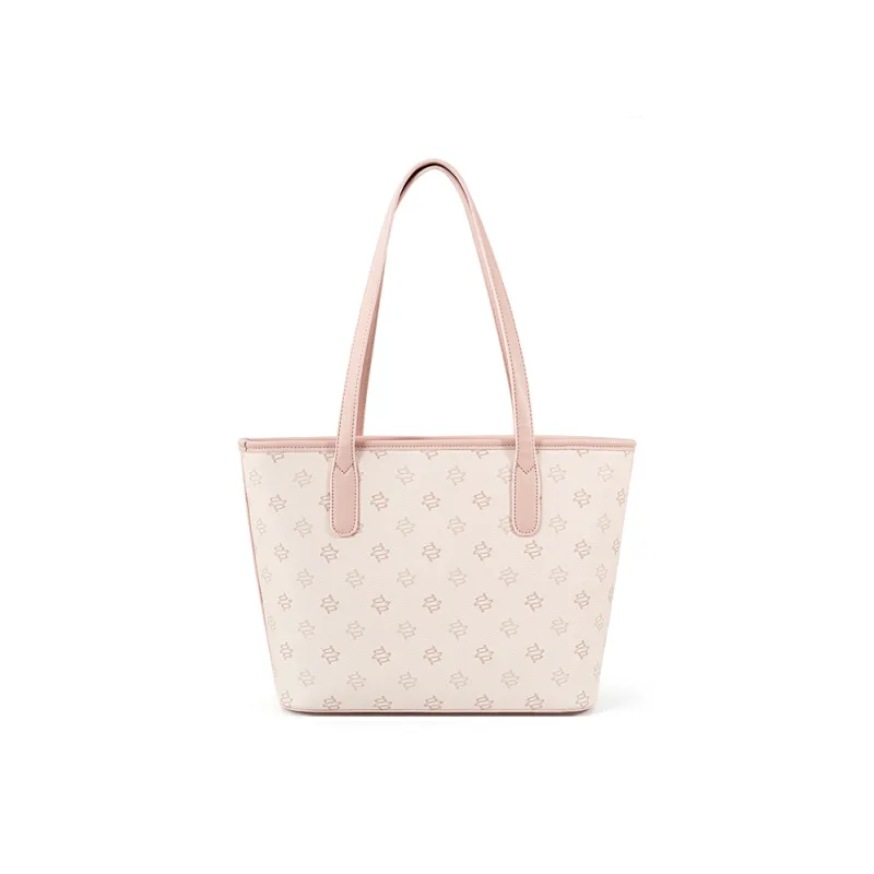 Vigno Synthetic Leather Shopping Bag, One Shoulder Tote Bag Regular Women's Pink-4