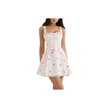 HOUSE OF CB Marianella Sleeveless Dress Women's Rose Print