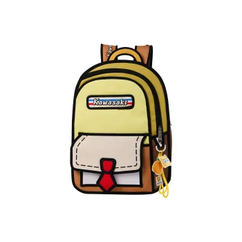 Kawasaki SpongeBob, Collaboration Polyester Backpack Unisex Yellow