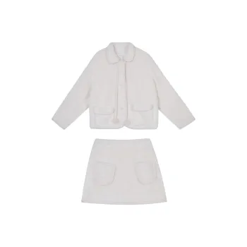 XINBANGBANG Skirt Set Women's Apricot