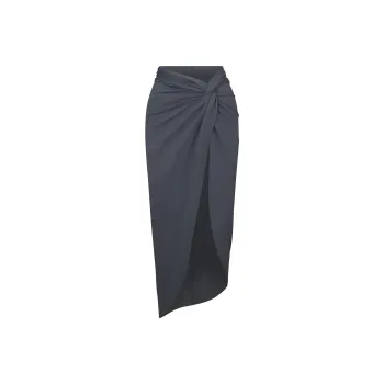 Skims Swim Sarong Skirt Gunmetal