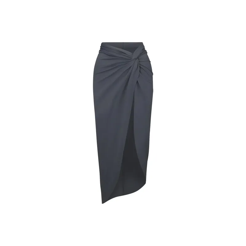 Skims Swim Sarong Skirt Gunmetal-0
