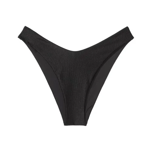 Victoria's Secret PINK BRAZILIAN BIKINI BOTTOM/Pure Black Swimming Shorts Women's Black