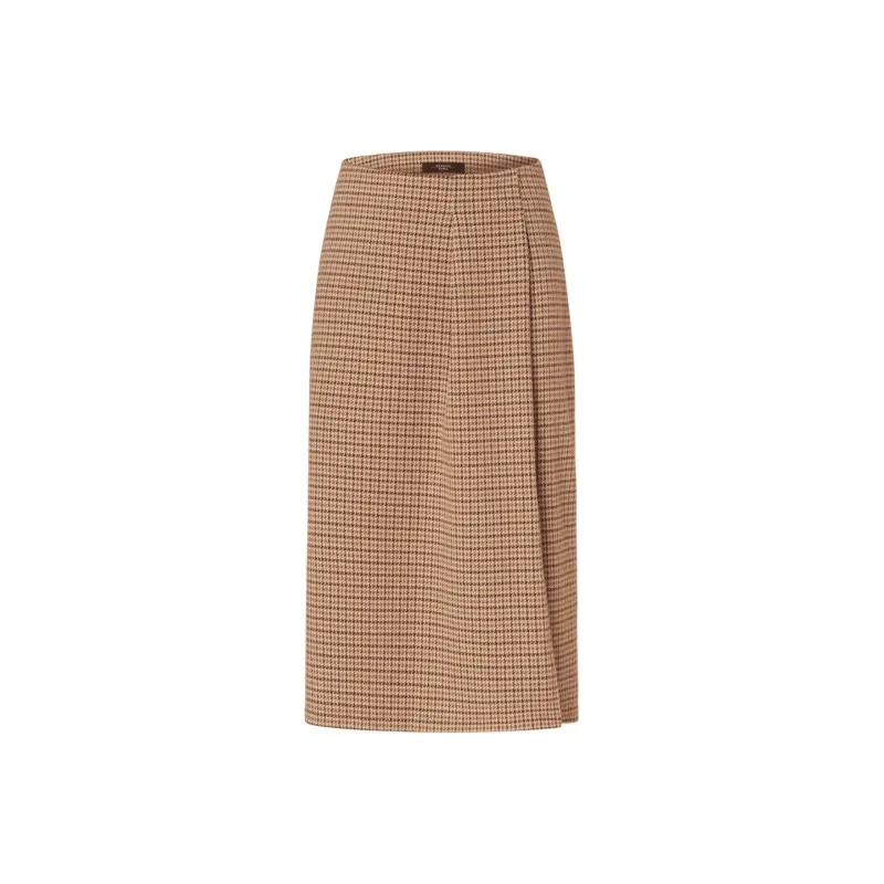 WEEKEND MaxMara Casual Long Skirt Women's Khaki-0