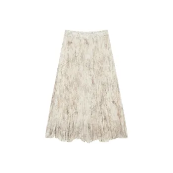 THE SEA LIFE Casual Long Skirt Women's Tea Brown