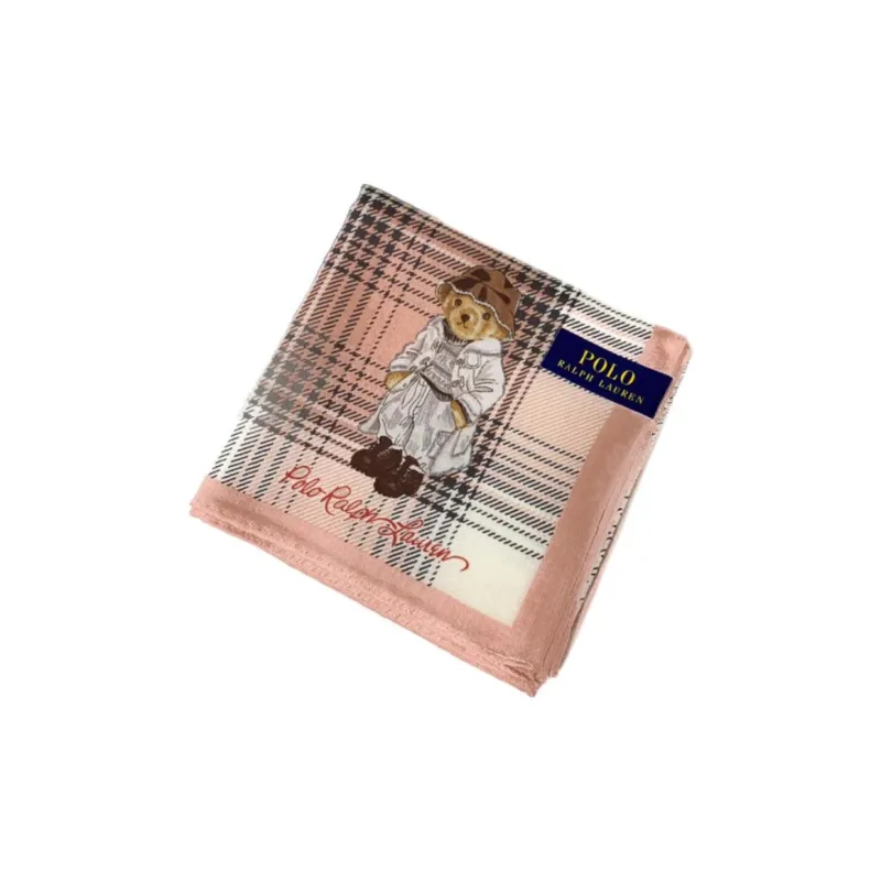 Polo Ralph Lauren Silk Scarves Unisex Soft Pink-0