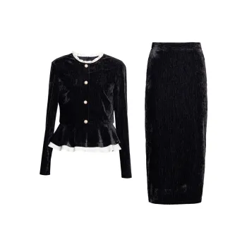 ROEYSHOUSE Skirt Set Women's Black