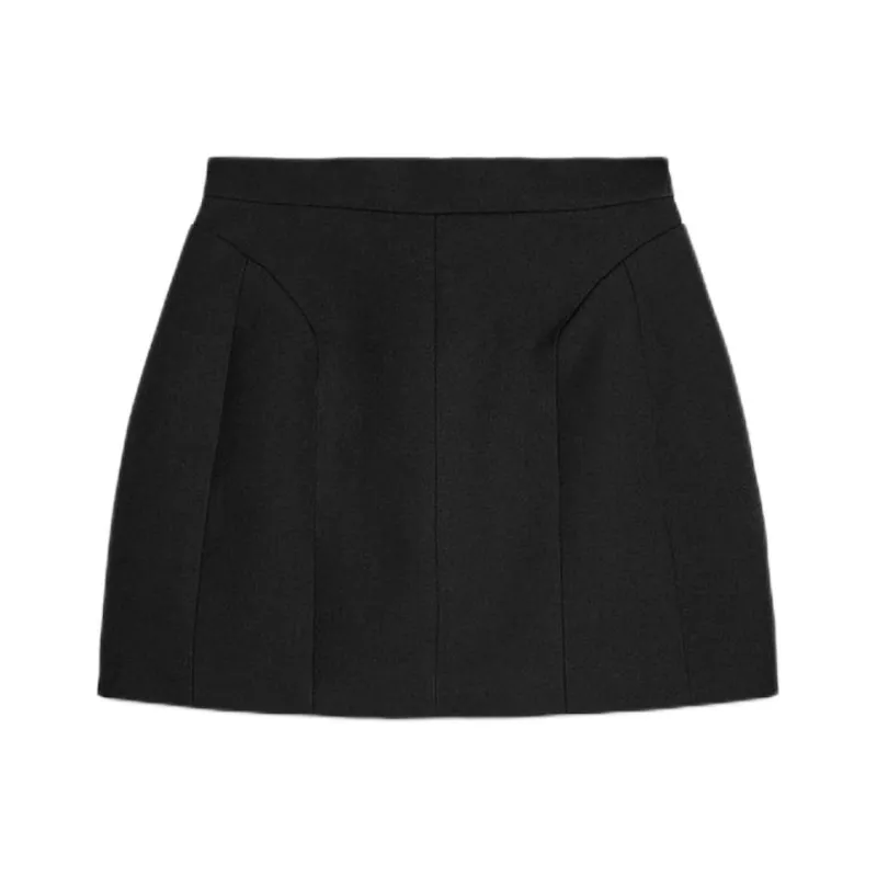 ZARA ZW Series Casual Short Skirts Women's Black-0