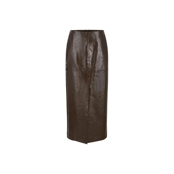 URBAN REVIVO Casual Short Skirts Women's Red Brown-0