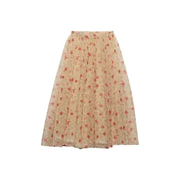 PRADA Floral Printed Midi Skirt