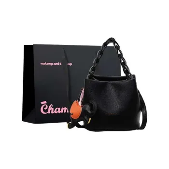 Champion Cub PU Crossbody One Shoulder Handbag Women's Black/Silver/Blue/Pink/Ecru