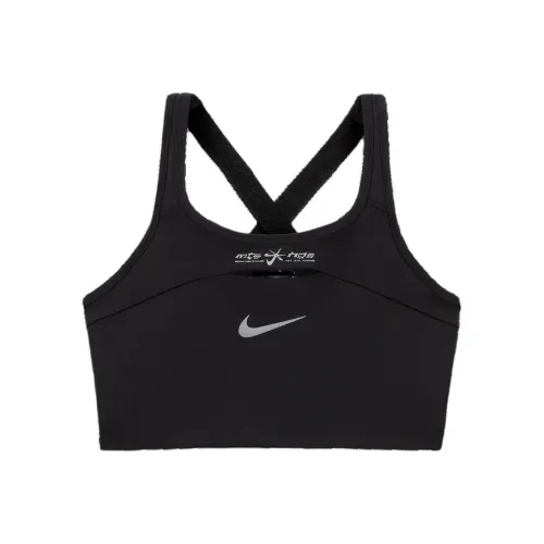 Nike X Megan Thee Stallion Women's Medium Support Non Padded Sports Bra Black